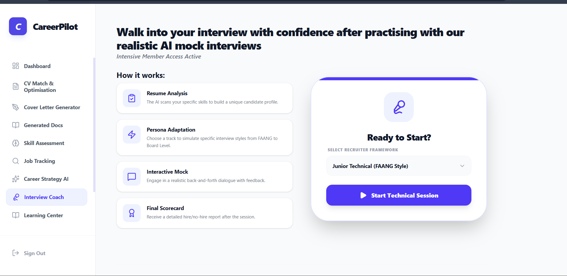 Interview Coach screenshot